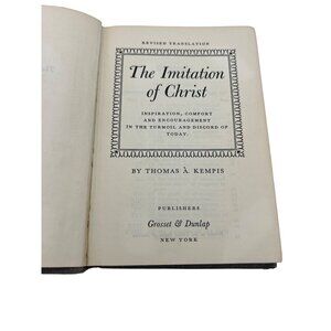 The Imitation Of Christ By Thomas A. Kempis Grosset & Dunlap Pocket Size Book